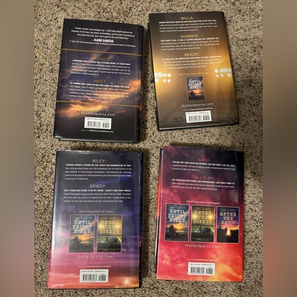 4 books from the Field Party Series by Abbi Glines all hardback - Picture 15 of 16